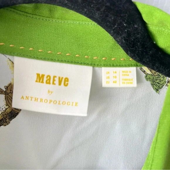 Anthropologie Maeve hot air balloons button down shirt US 10 - Picture 2 of 5